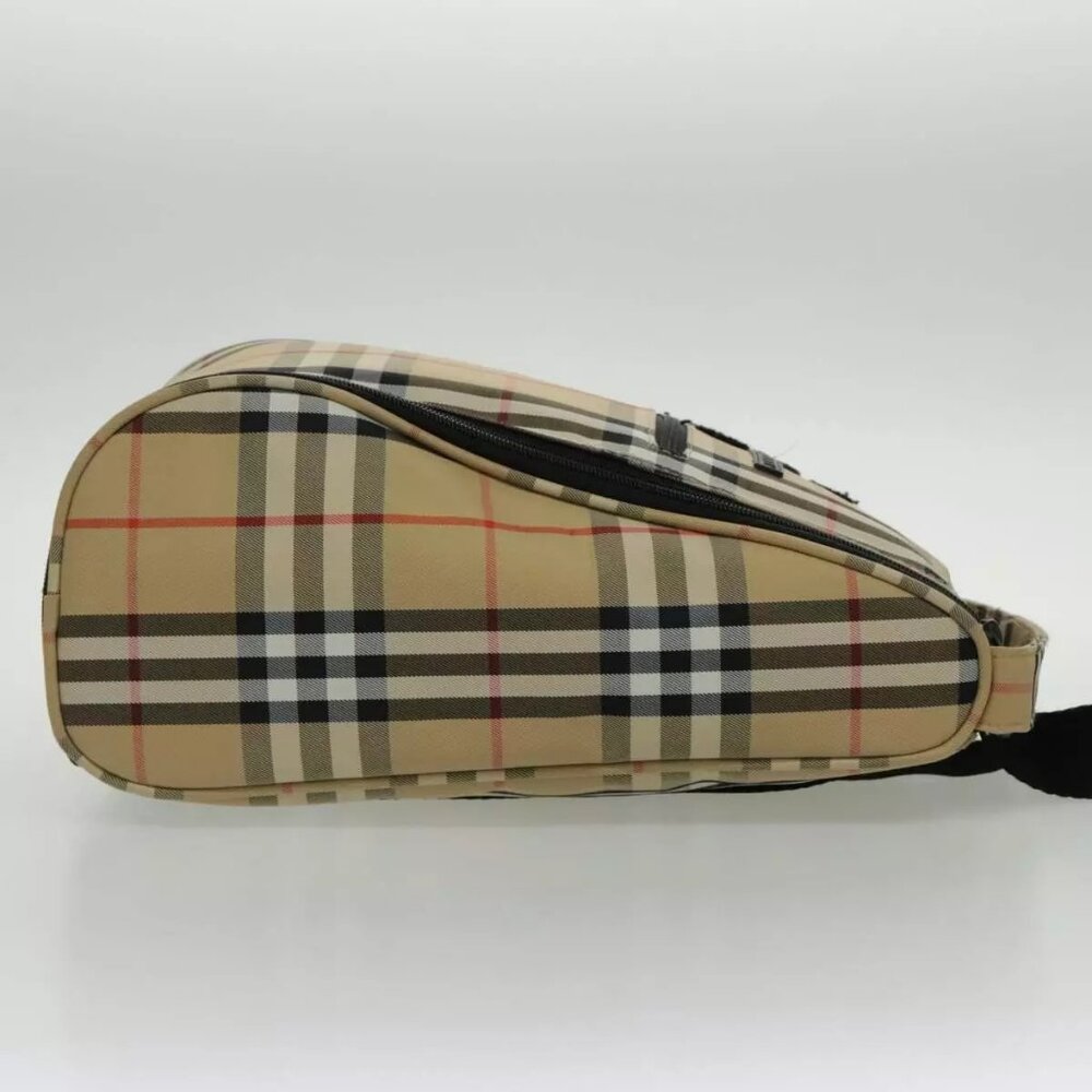 BURBERRY Golf Nova Check Backpack Canvas Beige Auth 95671 - Picture 5 of 16